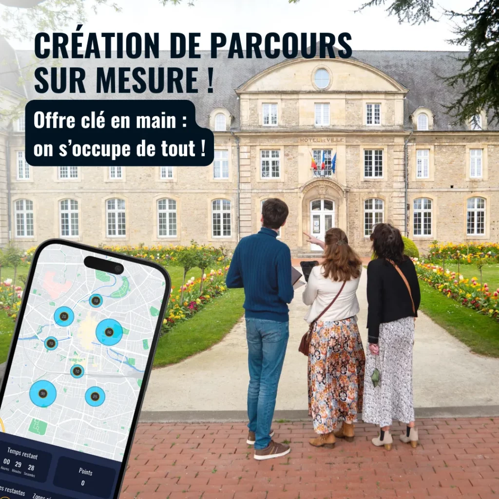 Un jeu de piste sur un téléphone pendant un séminaire