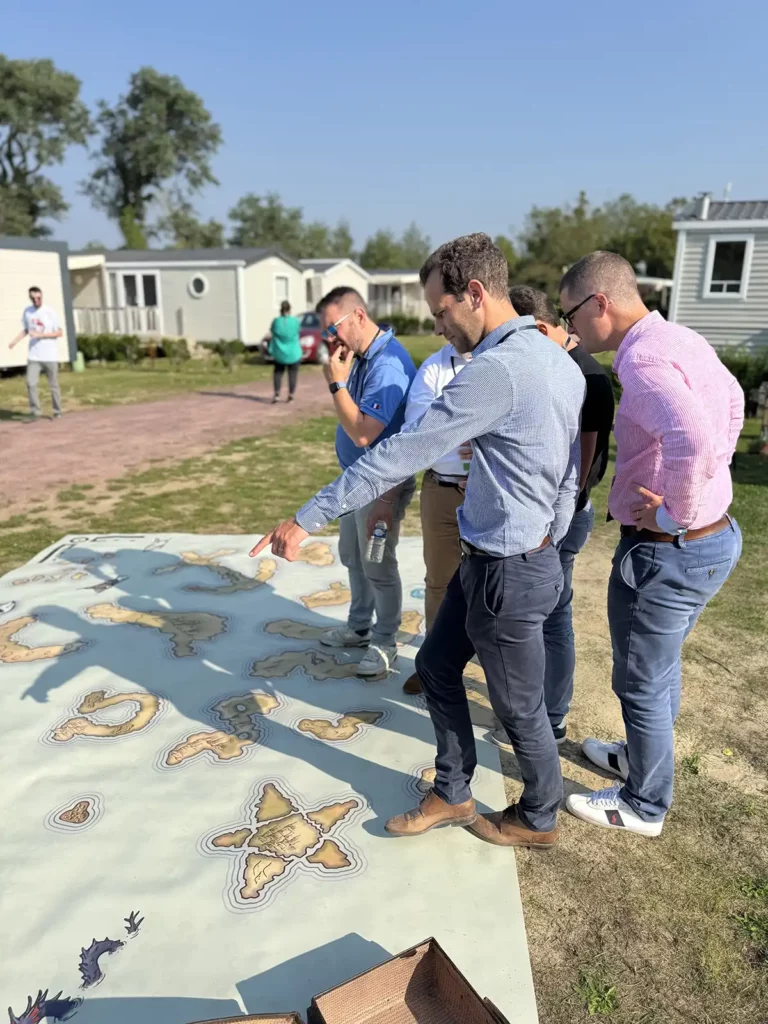 Un atelier quizz géographie pendanrt un séminaire