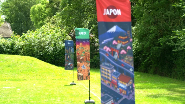 Agence de team building en Normandie : parcours World Flags en plein air