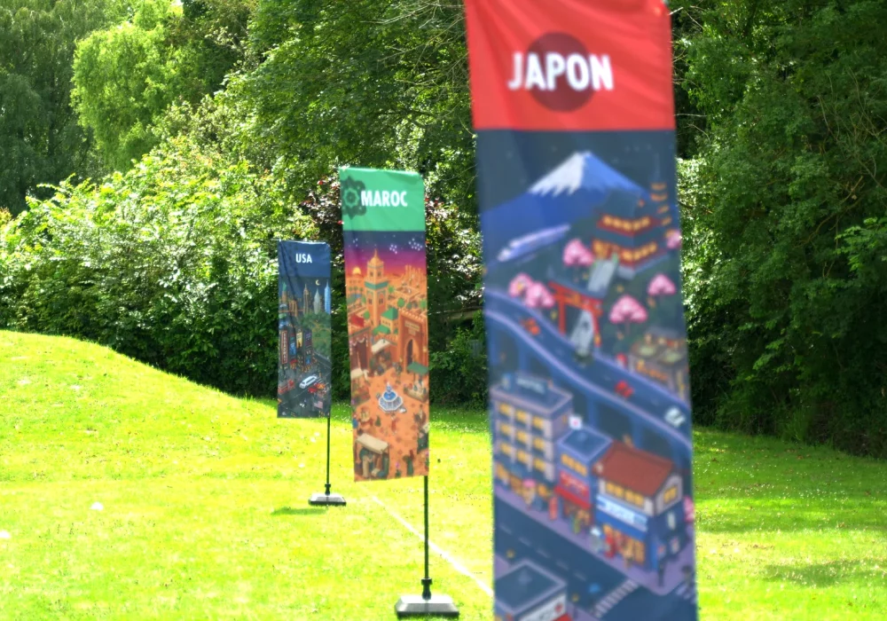 Agence de team building en Normandie : parcours World Flags en plein air